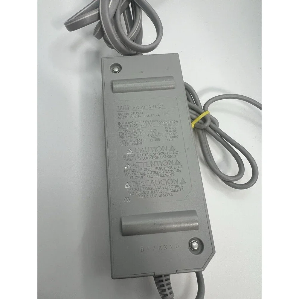 Nintendo Wii Power Supply Original Genuine OEM AC Adapter Cord Brick RVL-002